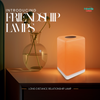 FriendLi Friendship Lamp casting ambient glow in dark or cozy environment