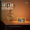 Close-up of bamboo wood grain on Memory digital Friendship lamp Frame