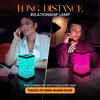 Friendship Lamps glowing in two different homes – long distance family connection gift