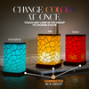 Pair of Classic Design Friendship Lamps lit in matching colors – perfect long-distance relationship gift