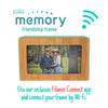 Close-up of bamboo wood grain on Digital Memory Friendship Frame Imperfect