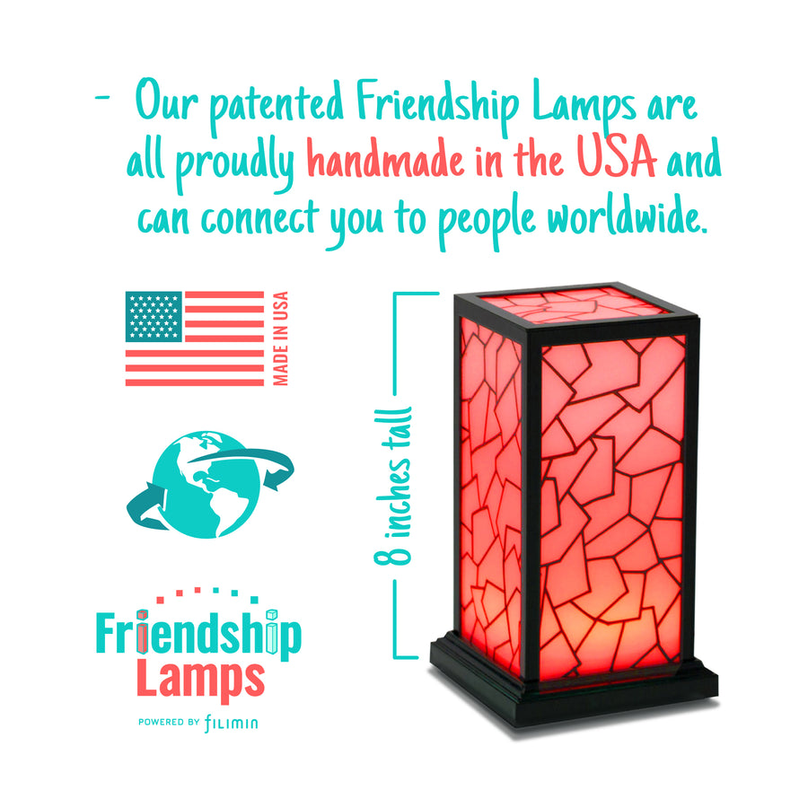[Friendship Lamps Classic Single Red Infographic USA]