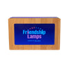 Close-up of bamboo wood grain on Memory digital Friendship lamp Frame