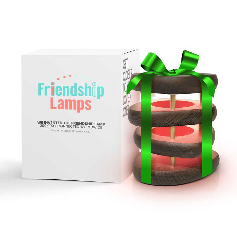 Mid-Century Design Friendship Lamp – Retro Wi-Fi Touch Lamp | Stay Connected Through Time & Distance