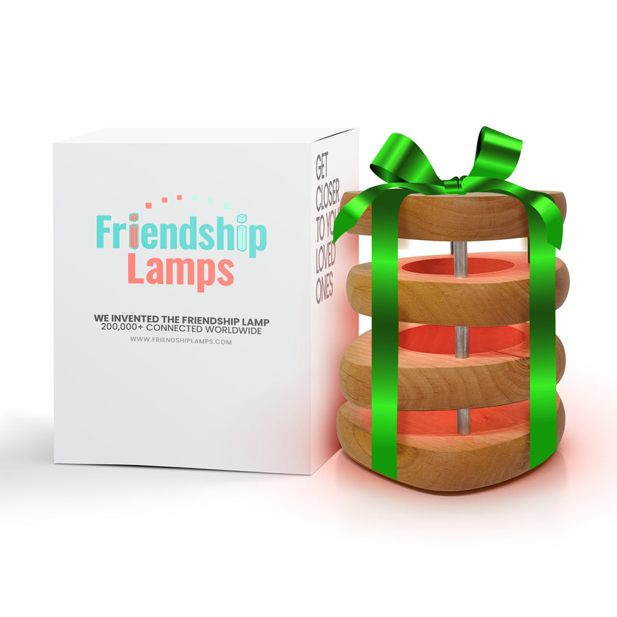 Mid-Century Design Friendship Lamp – Retro Wi-Fi Touch Lamp | Stay Connected Through Time & Distance
