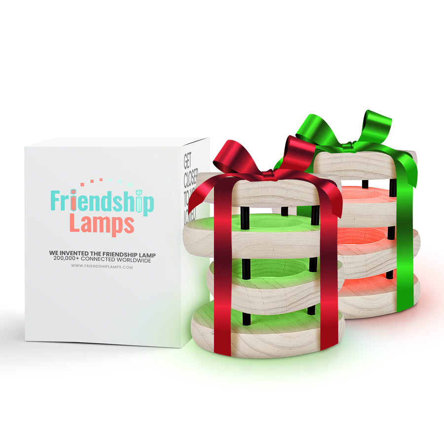 Mid-Century Design Friendship Lamp – Retro Wi-Fi Touch Lamp | Stay Connected Through Time & Distance