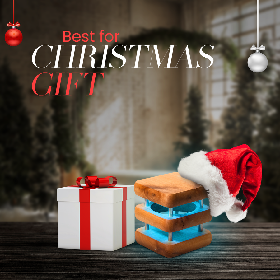 Mini Square Mid-Century Design Natural Friendship Lamp – Compact Retro Wi-Fi Touch Lamp for Connection