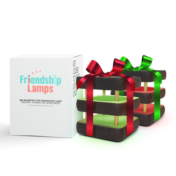 Mini Mid-Century Kona Design Friendship Lamp – Compact Retro Wi-Fi Touch Lamp for Long-Distance Connection