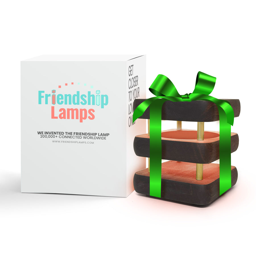 Mini Mid-Century Kona Design Friendship Lamp – Compact Retro Wi-Fi Touch Lamp for Long-Distance Connection