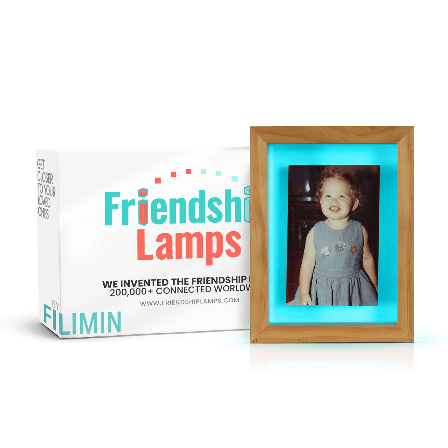 Friendship Frame – Wi - Fi Picture Frame Lamp | Share Light & Memories Long Distance - Friendship Lamps | Powered by Filimin