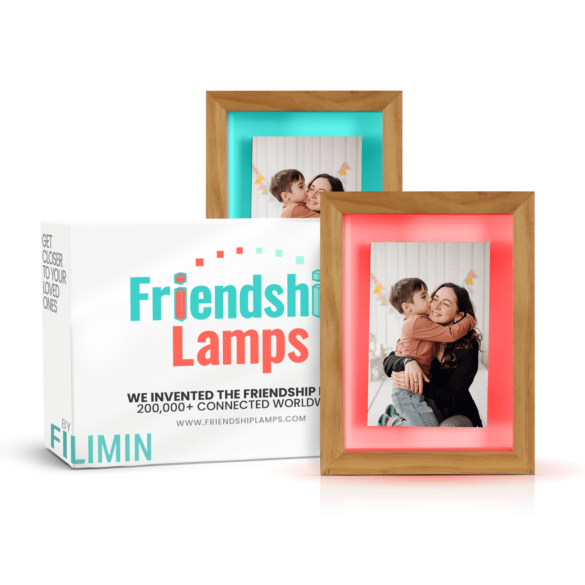 Friendship Frame – Wi - Fi Picture Frame Lamp | Share Light & Memories Long Distance - Friendship Lamps | Powered by Filimin
