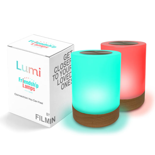 Lumi Friendship Lamp – Soft Glow Wi - Fi Touch Lamp | Stay Connected with Light & Warmth - Friendship Lamps | Powered by Filimin