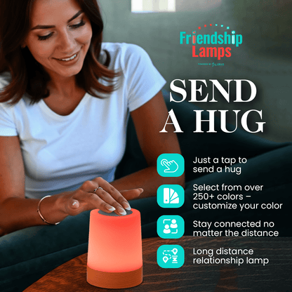 Lumi Friendship Lamp – Soft Glow Wi - Fi Touch Lamp | Stay Connected with Light & Warmth - Friendship Lamps | Powered by Filimin