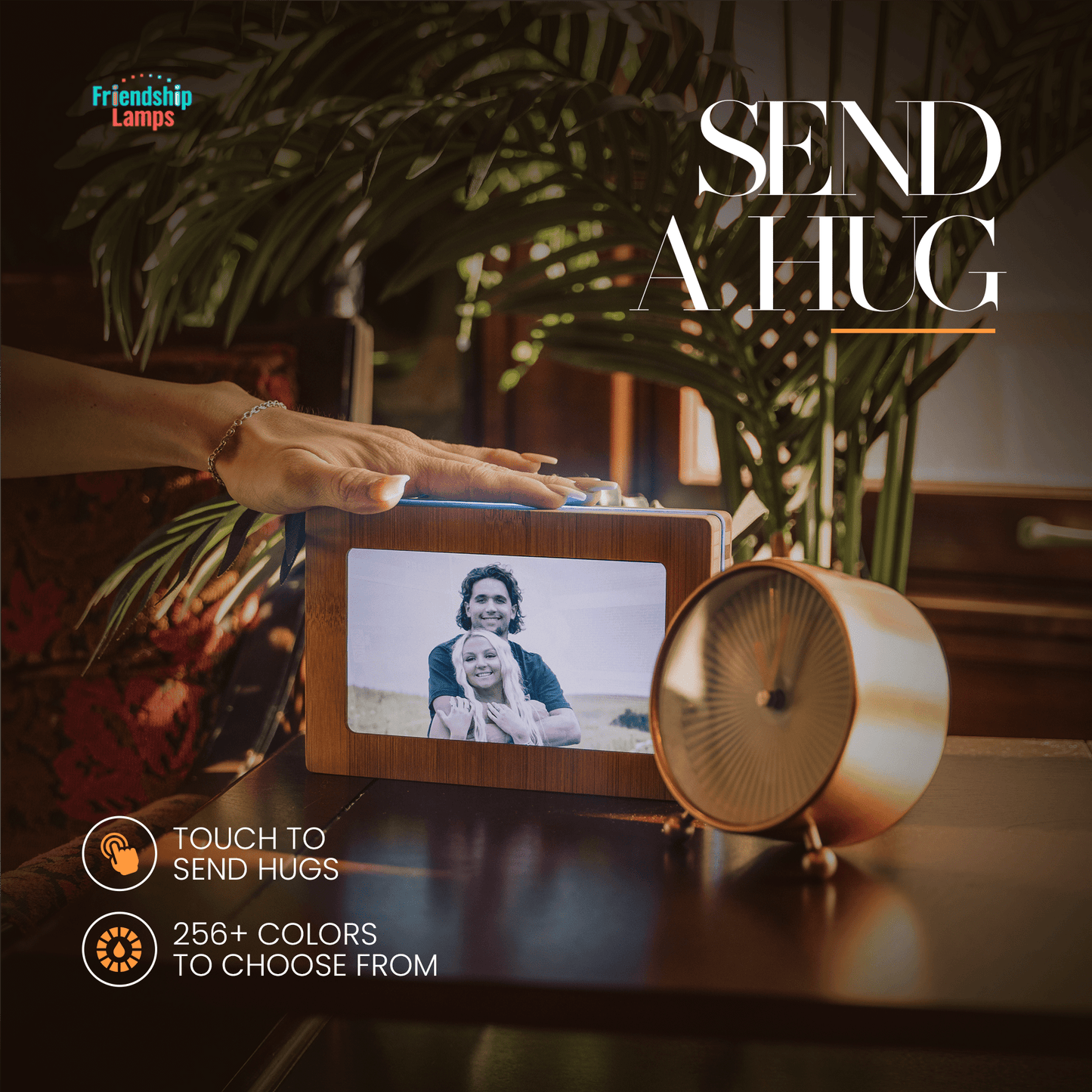 Memory Digital Friendship Frame – Smart Wi - Fi Photo Frame Lamp for Long Distance Connection - Friendship Lamps | Powered by Filimin
