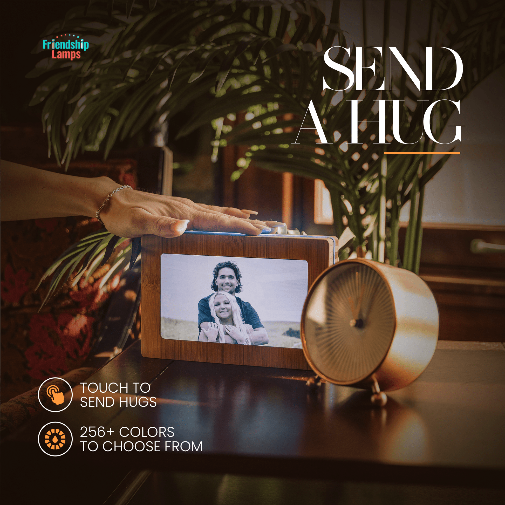 Memory Digital Friendship Frame – Smart Wi - Fi Photo Frame Lamp for Long Distance Connection - Friendship Lamps | Powered by Filimin
