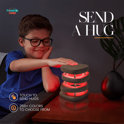 Mid - Century Design Friendship Lamp — Kona / Gold Finish | Retro Wi - Fi Touch Lamp for Connection - Friendship Lamps | Powered by Filimin