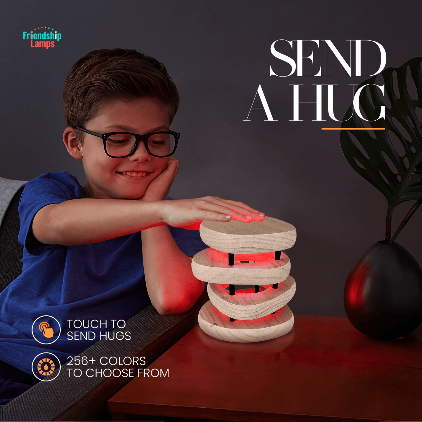 Mid - Century Design Friendship Lamp – Retro Wi - Fi Touch Lamp | Stay Connected Through Time & Distance - Friendship Lamps | Powered by Filimin