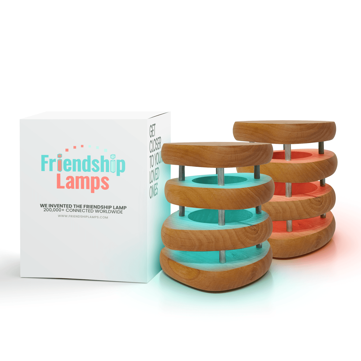 Mid - Century Design Friendship Lamp – Retro Wi - Fi Touch Lamp | Stay Connected Through Time & Distance - Friendship Lamps | Powered by Filimin