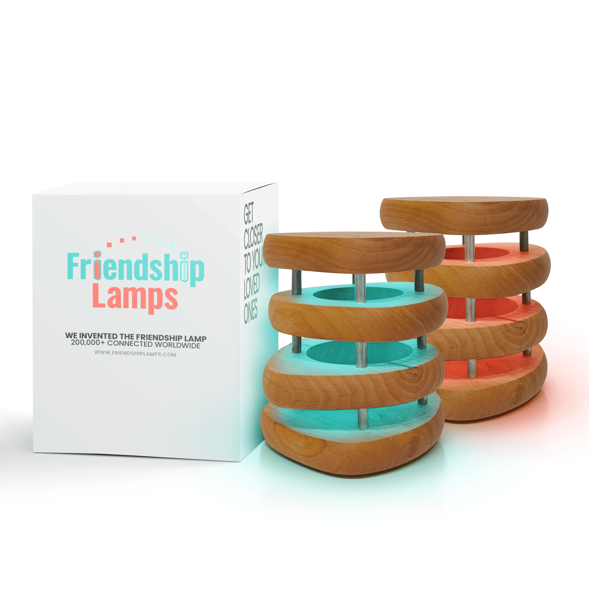 Mid - Century Design Friendship Lamp – Retro Wi - Fi Touch Lamp | Stay Connected Through Time & Distance - Friendship Lamps | Powered by Filimin