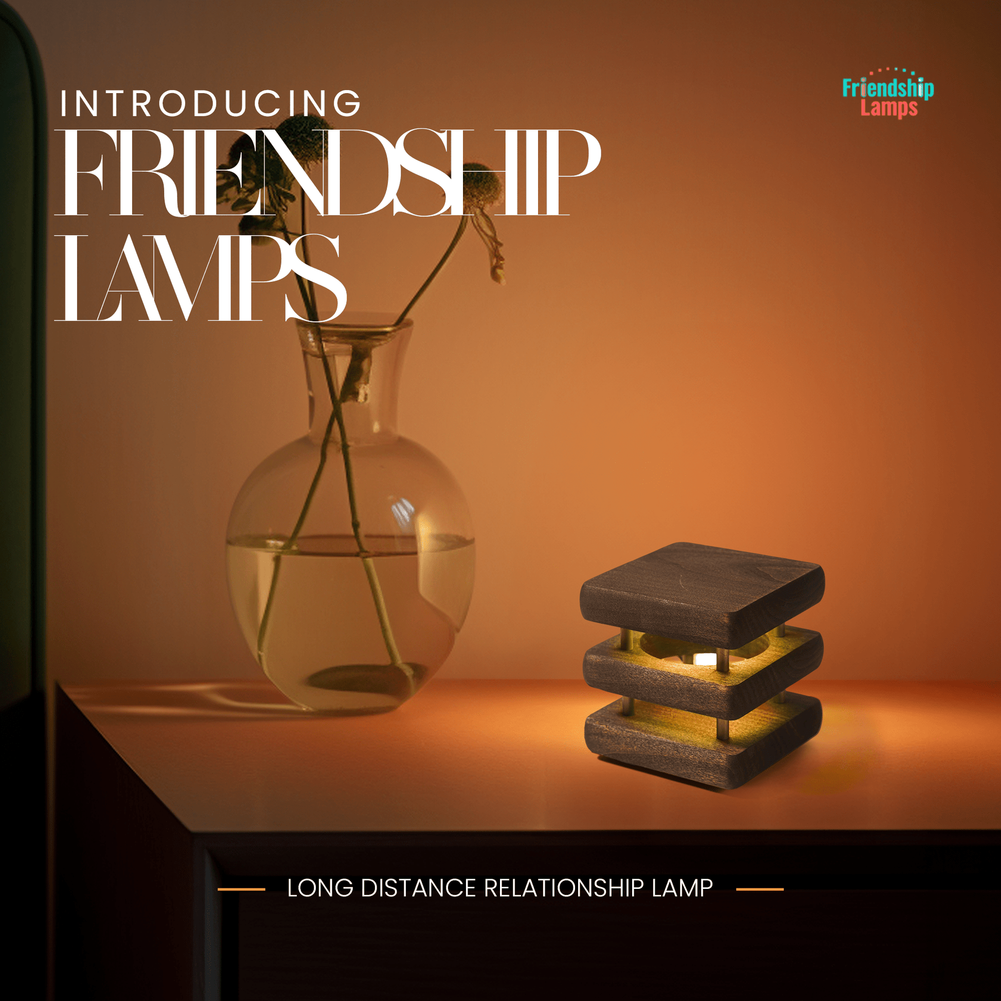 MINI Square Mid - Century Kona Design Friendship Lamps EU Plug - Friendship Lamps | Powered by Filimin