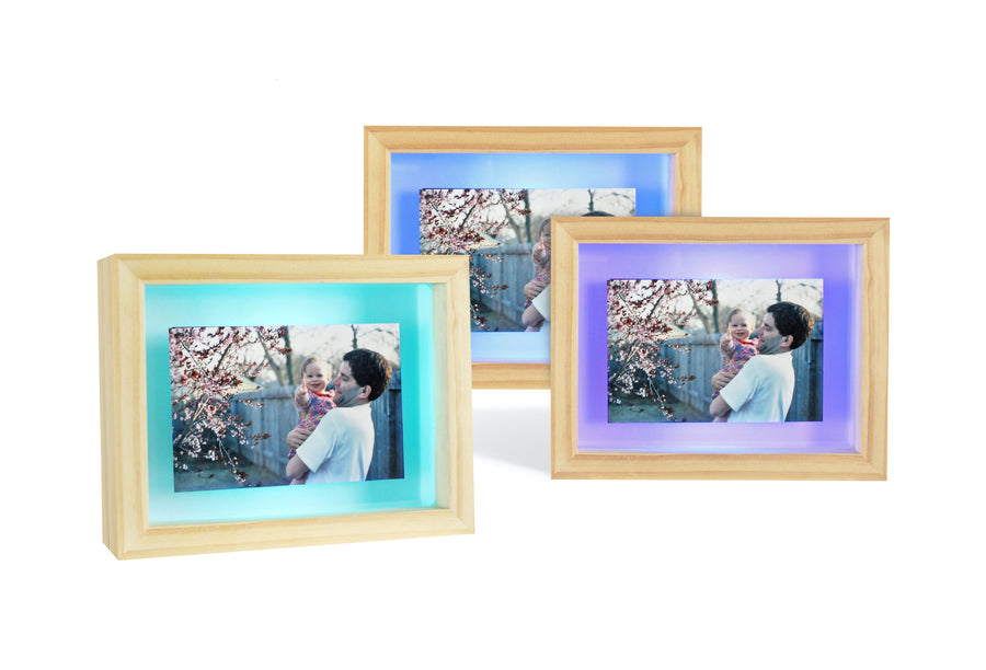 [Friendship Lamp Picture Frame Set of 3 teal blue purple]