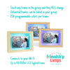 [Friendship Lamp Picture Frame set of 3 three teal blue purple]