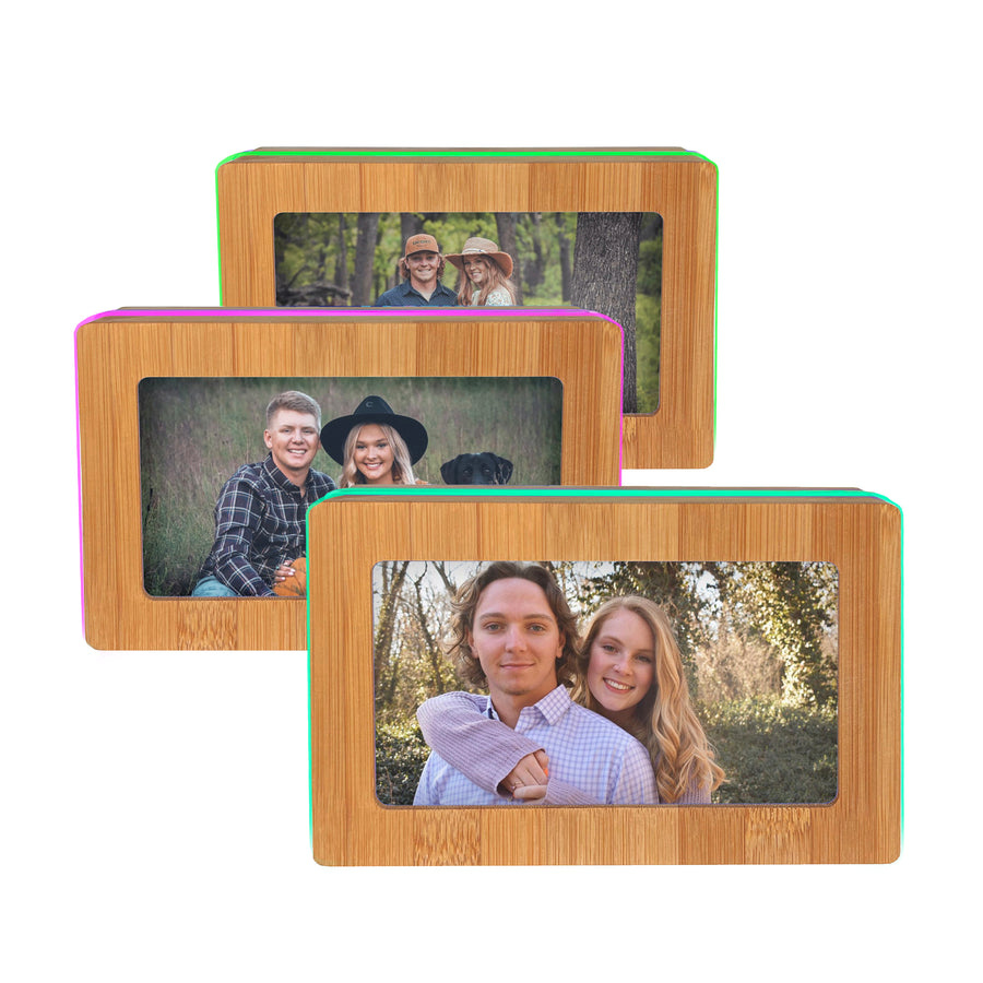 [Friendship Lamp Digital Memory Friendship Frame set of three 3 green pink]